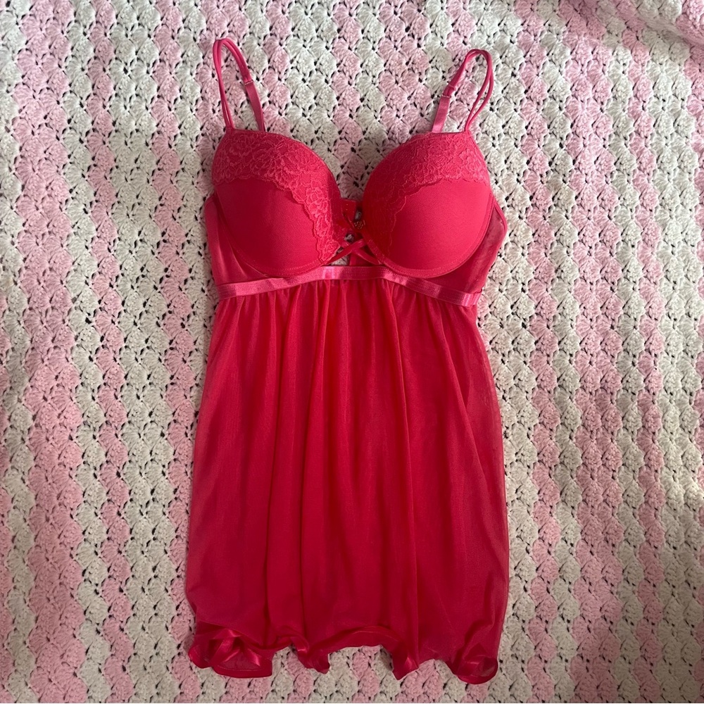 pink lingerie top